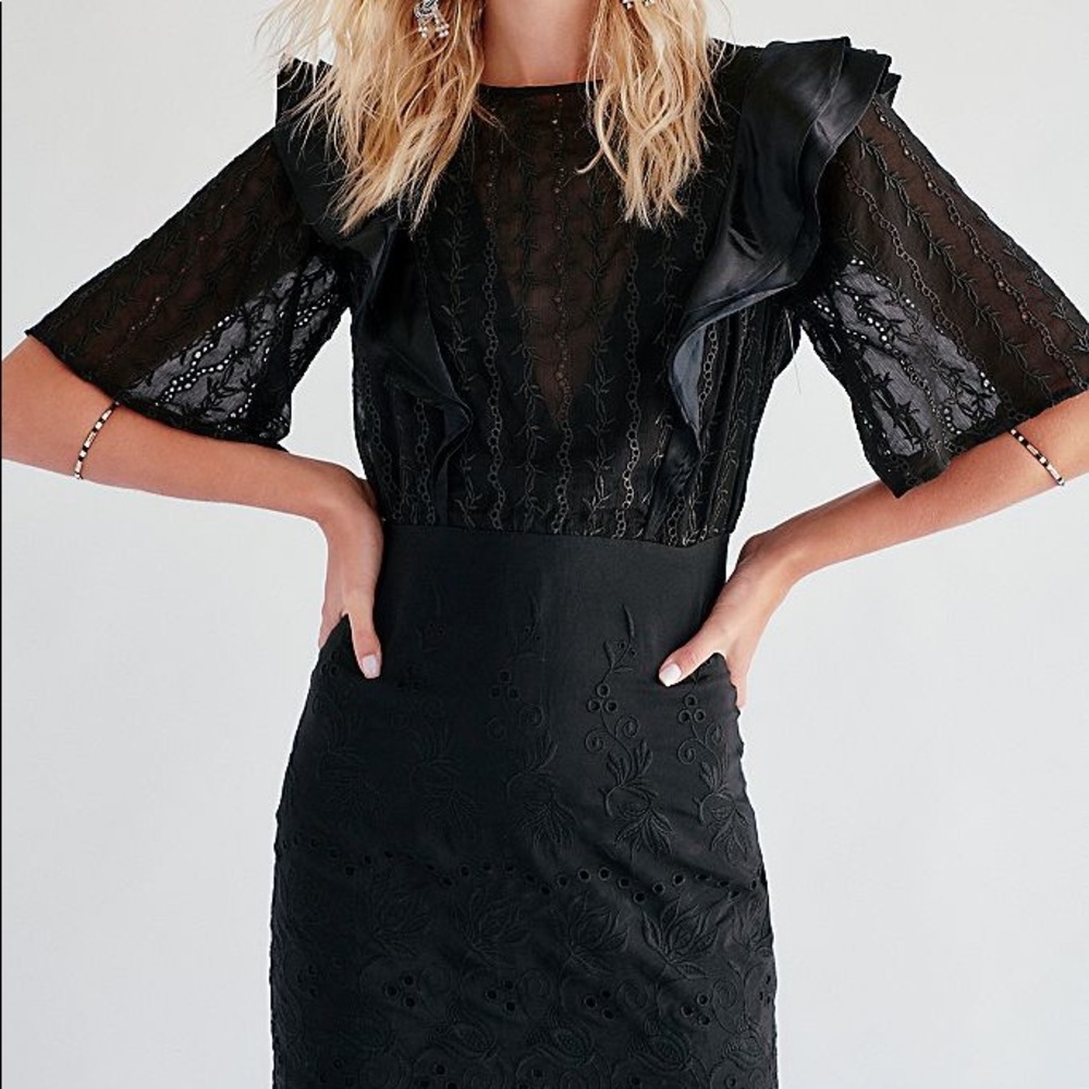 Free People | Mackenzie Mini Dress | Black mini